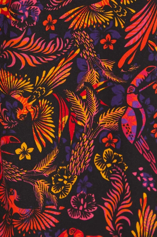 Sukienka damska maxi z wiskozy kolor multicolor Damski