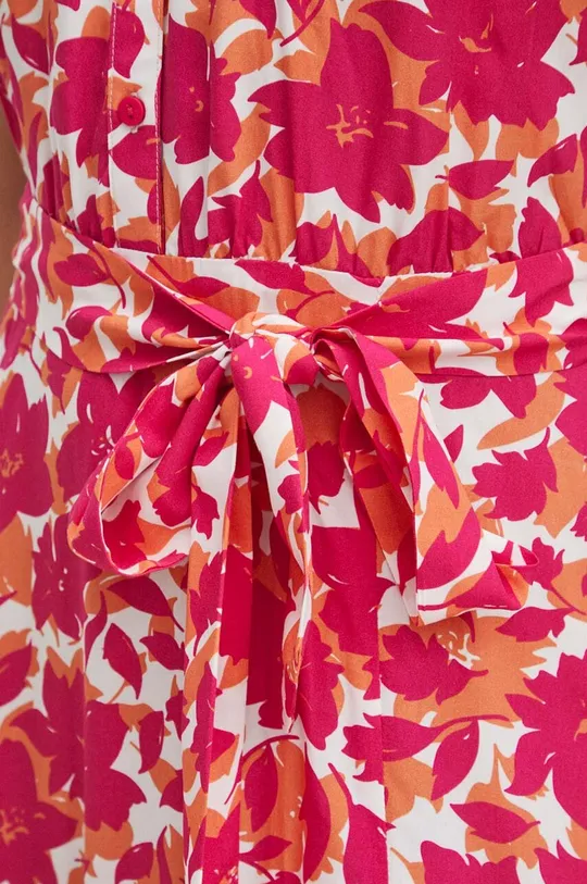 Sukienka damska maxi wzorzysta kolor różowy Damski
