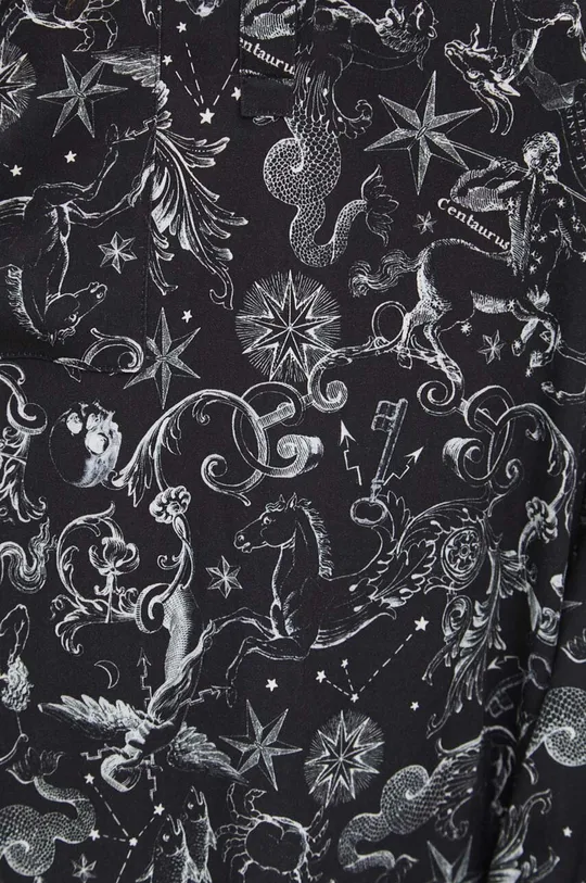 Šaty dámska midi z kolekcie Zverokruh čierna farba