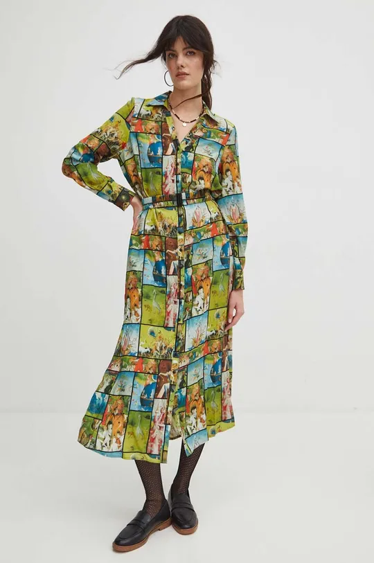 Šaty dámské midi z kolekce Eviva L'arte viac farieb <p>100 % Modal</p>