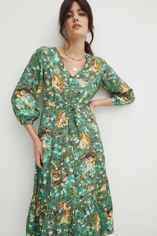 Sukienka z kolekcji Eviva L'arte kolor turkusowy