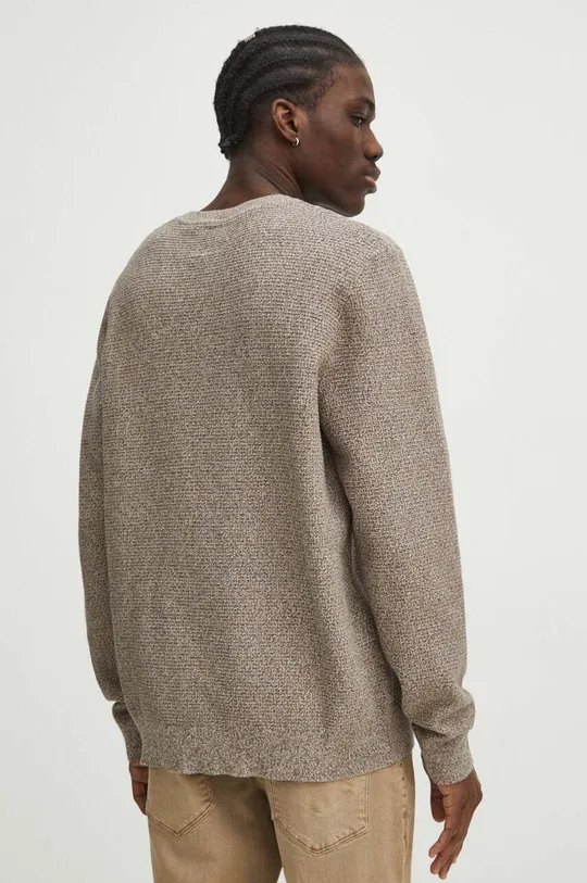 Bavlnený sveter pánsky béžová farba 100 % Bavlna