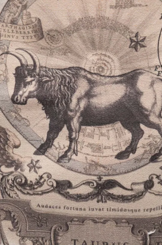 Torba bawełniana z kolekcji Zodiak - Byk kolor beżowy Damski