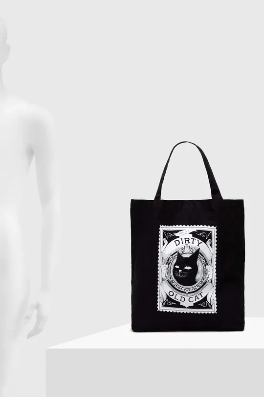 Bavlněná taška dámská z kolekce Graphics Series černá barva