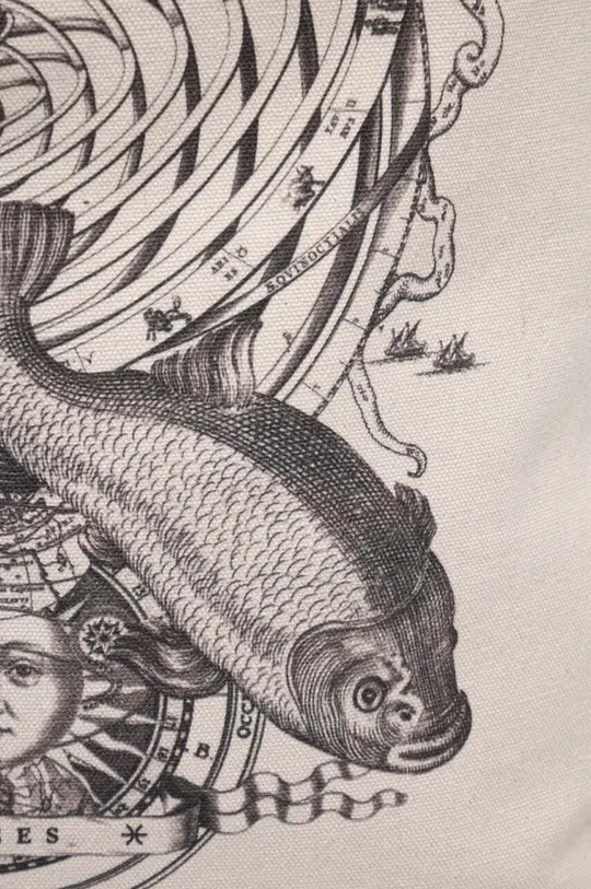 beżowy Torba bawełniana z kolekcji Zodiak - Ryby kolor beżowy