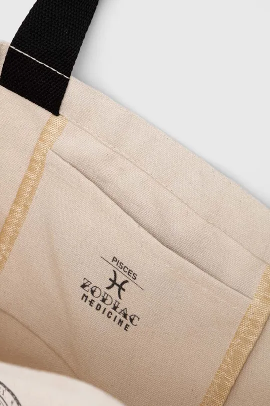 Bavlnená taška pánska z kolekcie Zverokruh - Ryby béžová farba Pánsky