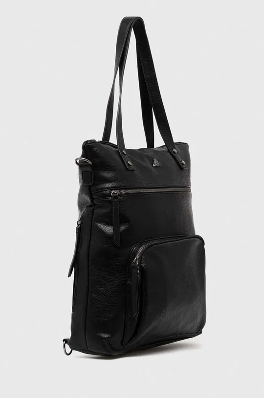 Kabelka dámská s funkcí batohu z eko-kůže černá barva černá