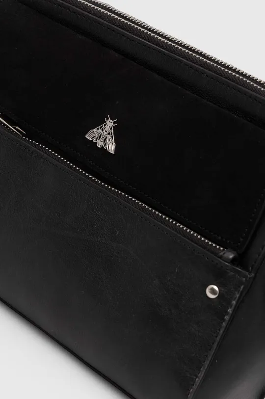 Kožená kabelka dámska čierna farba Hlavný materiál: 100 % Prírodná koža Podšívka: 100 % Bavlna