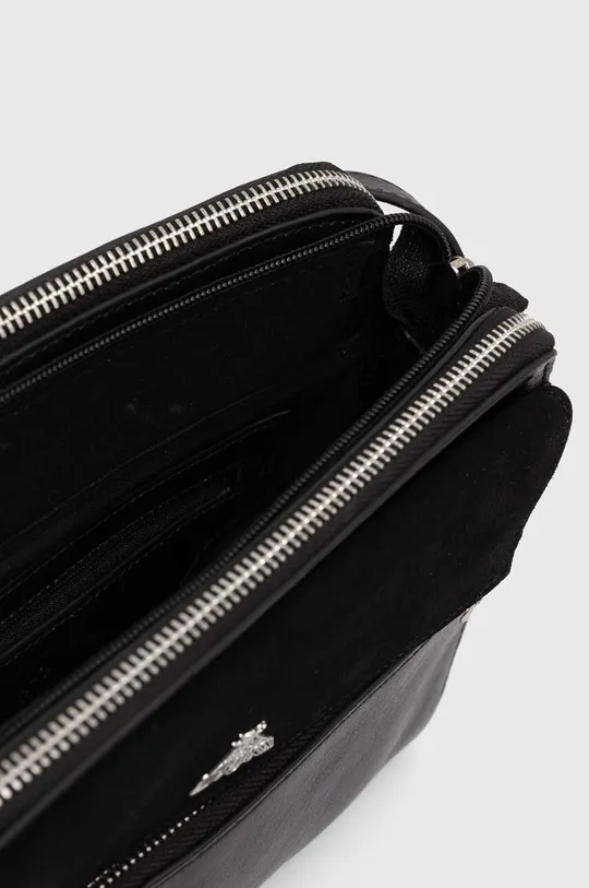 Kožená kabelka dámska čierna farba Dámsky