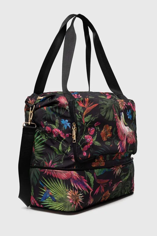 Cestovní taška dámská skládací se vzorem černá barva <p>Hlavní materiál: 100 % Polyester Podšívka: 100 % Polyester</p>
