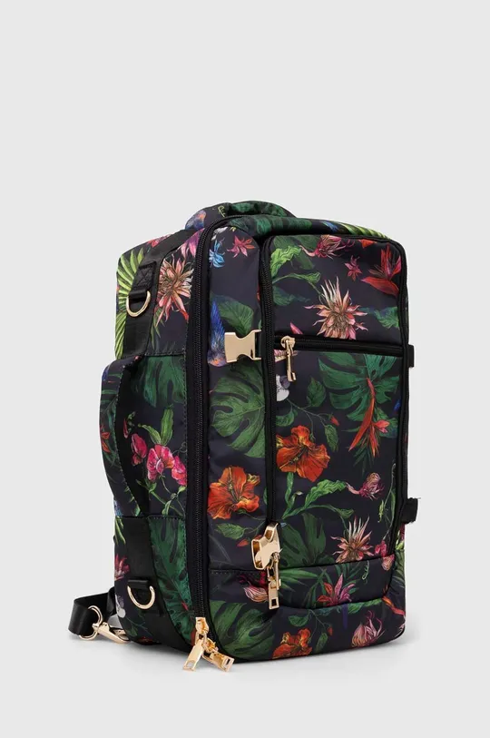 Cestovný ruksak dámsky multifunkčný so vzorom čierna farba <p>Hlavný materiál: 100 % Polyester Podšívka: 100 % Polyester</p>
