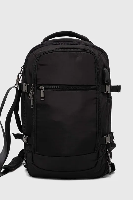 čierna Cestovný ruksak dámsky multifunkčný hladký čierna farba Dámsky