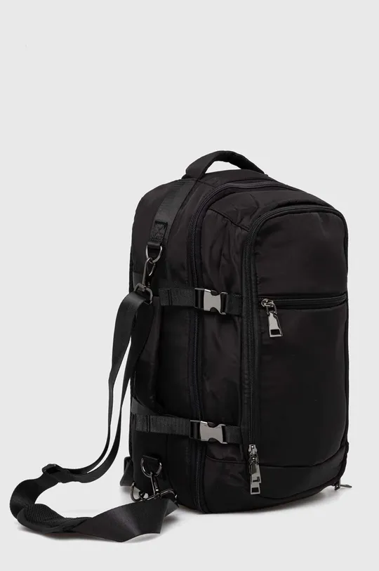 Cestovný ruksak multifunkčný unisex hladký čierna farba <p>Hlavný materiál: 100 % Polyester Podšívka: 100 % Polyester</p>