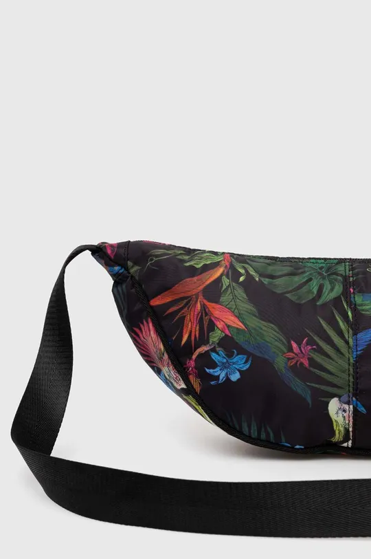Cestovná taška cez pás dámska so vzorom čierna farba Dámsky