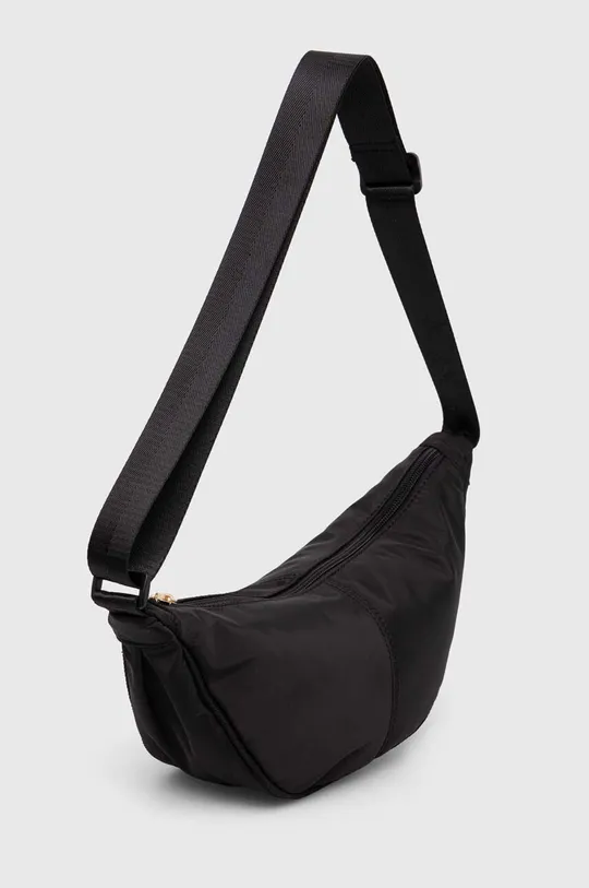 Cestovná taška cez pás dámska hladká čierna farba čierna