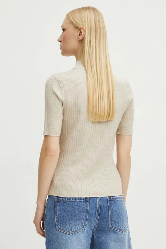 Tričko dámske sveterové béžová farba <p>50 % Viskóza, 30 % Polyester, 20 % Polyamid</p>