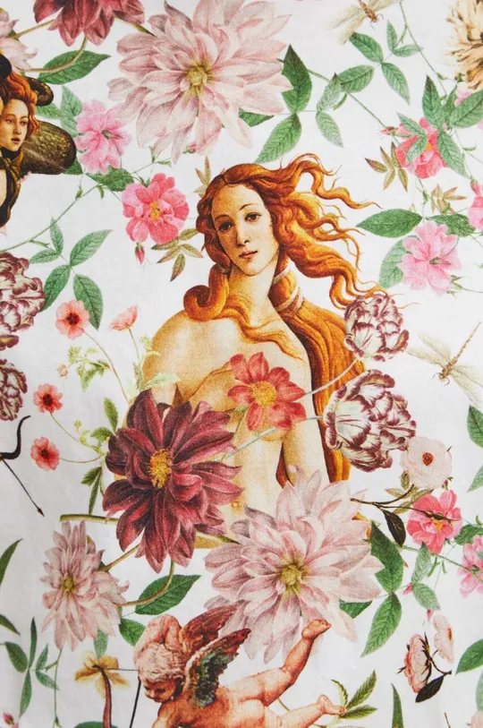 T-shirt bawełniany damski z kolekcji Eviva L'arte kolor biały