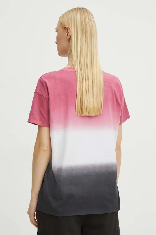 T-shirt bawełniany damski z kolekcji Love Alchemy kolor różowy 100 % Bawełna