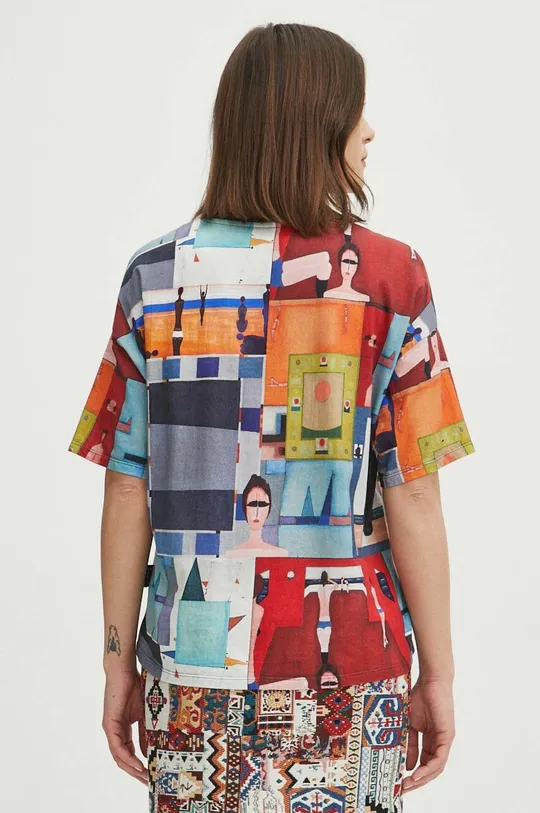 viacfarebná Bavlnené tričko dámske z kolekcie Jerzy Nowosielski x Medicine viac farieb