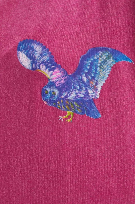 T-shirt bawełniany damski z kolekcji Jane Tattersfield x Medicine kolor różowy Damski