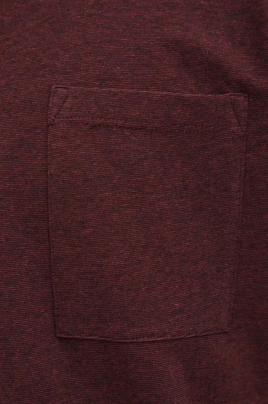 Bavlnené tričko pánsky bordová farba Pánsky