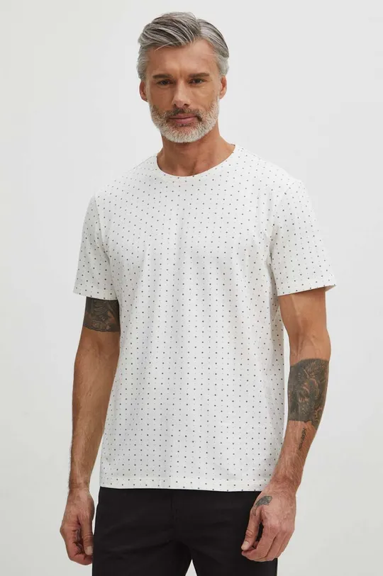 beżowy Medicine t-shirt bawełniany Męski