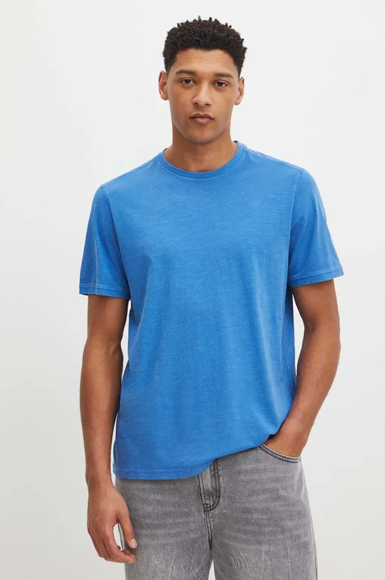 niebieski Medicine t-shirt bawełniany Męski