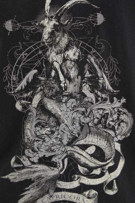 Bavlnené tričko pánske z kolekcie Zverokruh - Kozorožec šedá farba