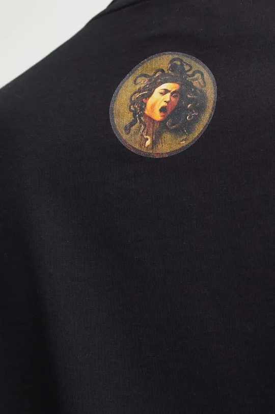 T-shirt bawełniany męski z kolekcji Eviva L'arte kolor czarny