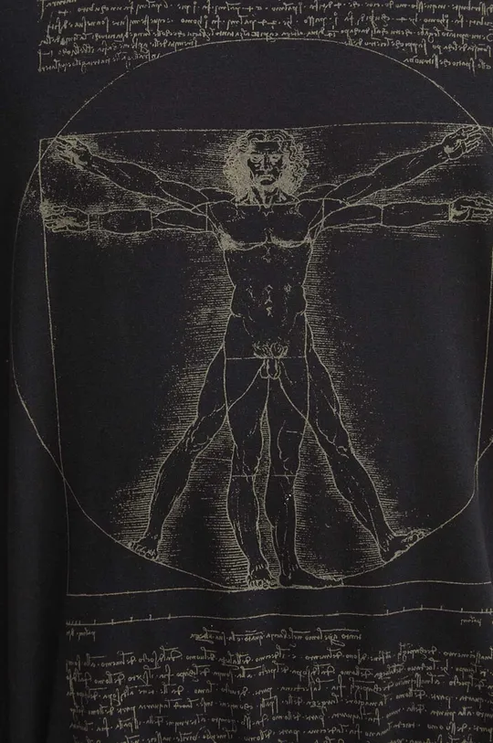 Bavlnené tričko pánske s elastanom z kolekcie Eviva L'arte čierna farba