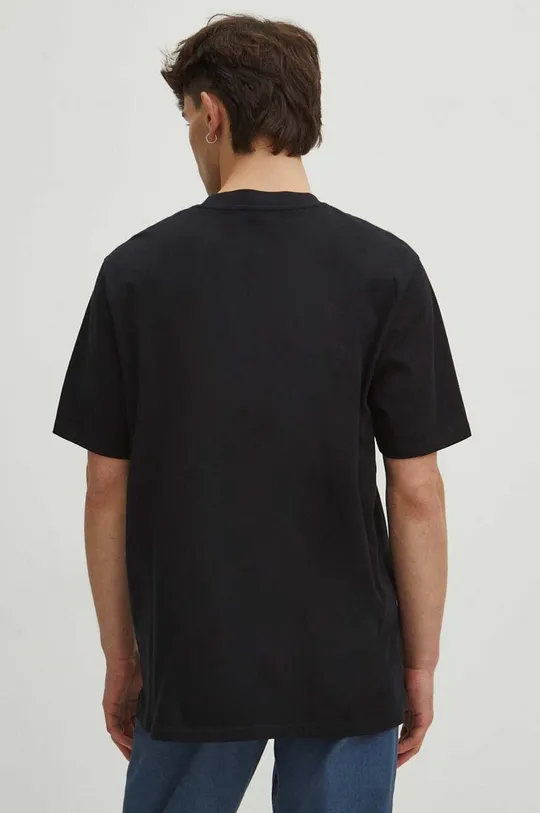čierna Bavlnené tričko pánske z kolekcie Graphics Series čierna farba