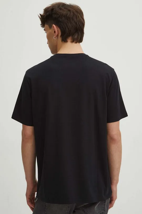 černá Bavlněné tričko pánské z kolekce Graphics Series černá barva