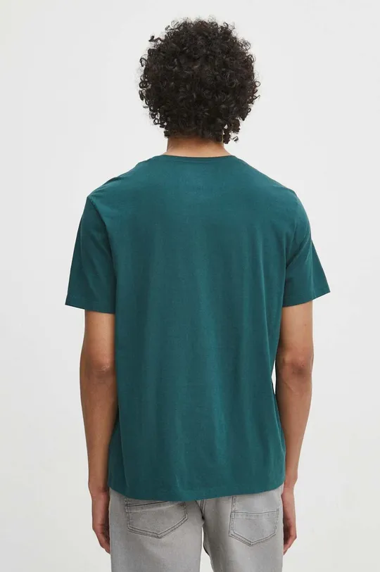 Bavlnené tričko pánske s potlačou zelená farba <p>100 % Bavlna</p>