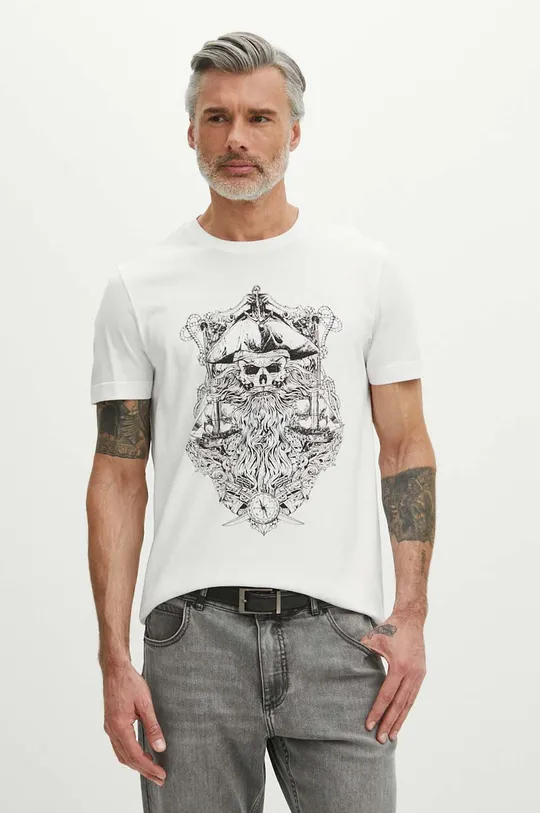 bianco Medicine t-shirt in cotone Uomo