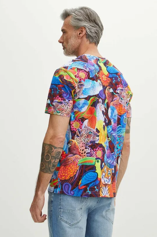 vícebarevná Bavlněné tričko pánské s příměsí elastanu z kolekce Jane Tattersfield x Medicine více barev
