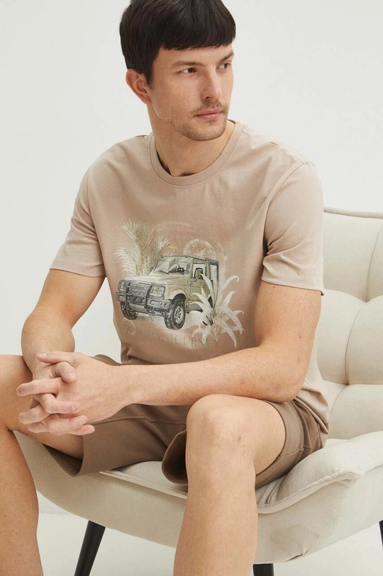 beige Medicine t-shirt in cotone