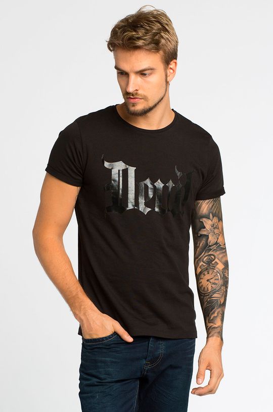 czarny T-shirt Iconic czarny Męski