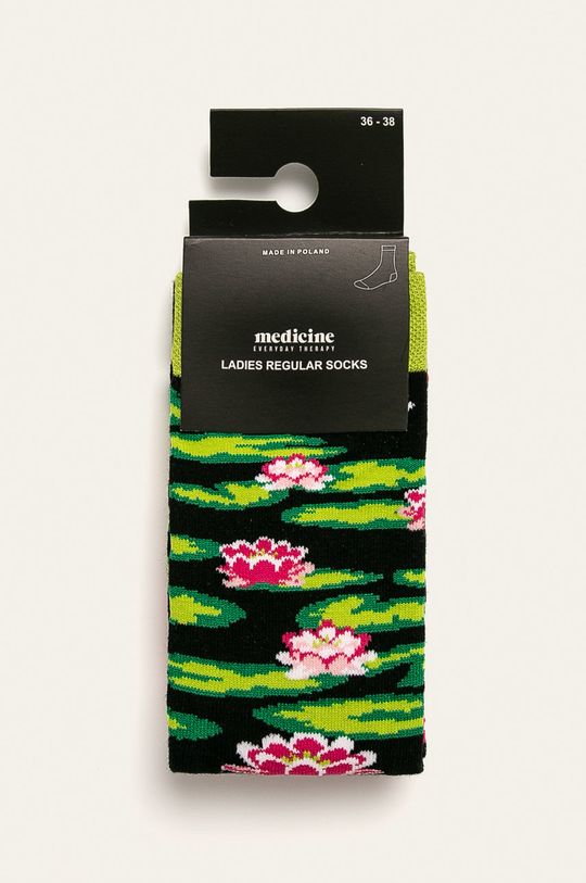 Skarpetki damskie w lilie (2-pack) multicolor