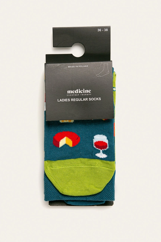 Skarpetki damskie ser i wino (2-pack) multicolor