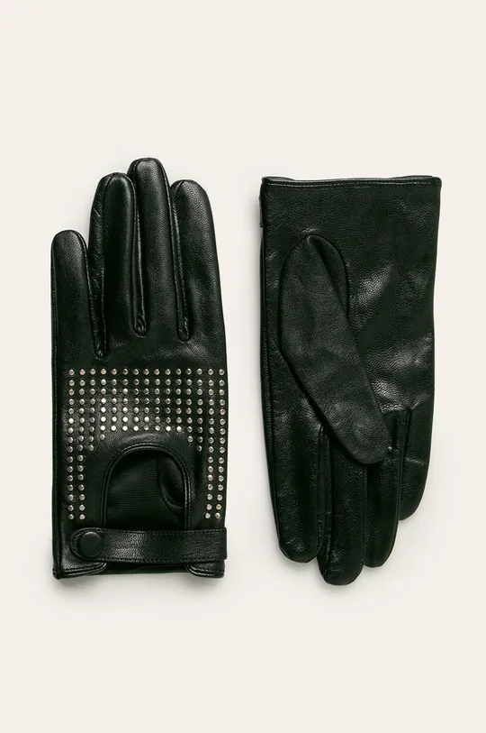 čierna Medicine - Kožené rukavice Urban Story Dámsky