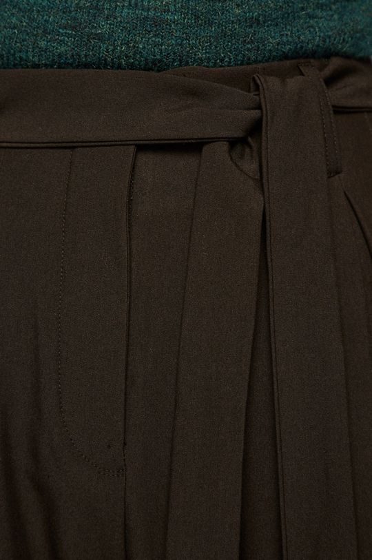 Spodnie damskie z luźnymi nogawkami czarne Damski