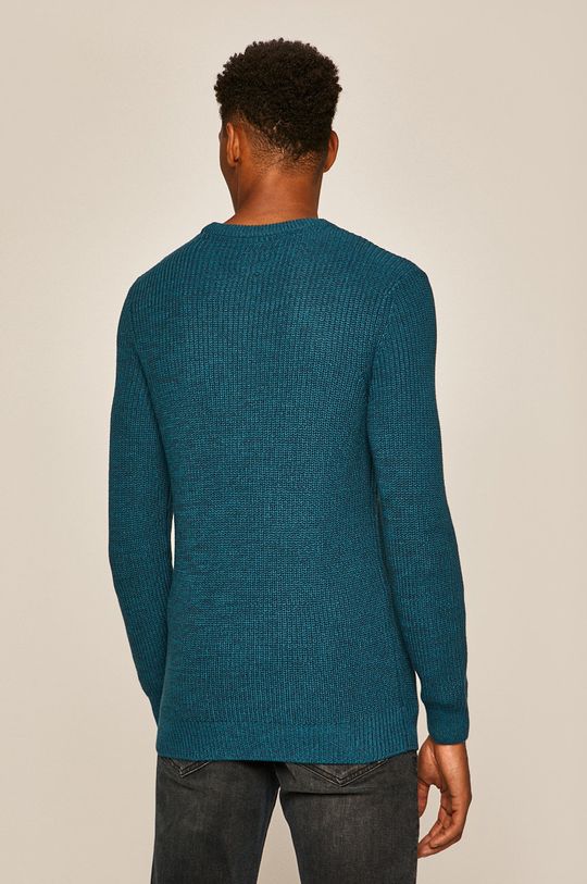 Sweter męski niebieski  Materiał zasadniczy: 50 % Akryl, 50 % Bawełna