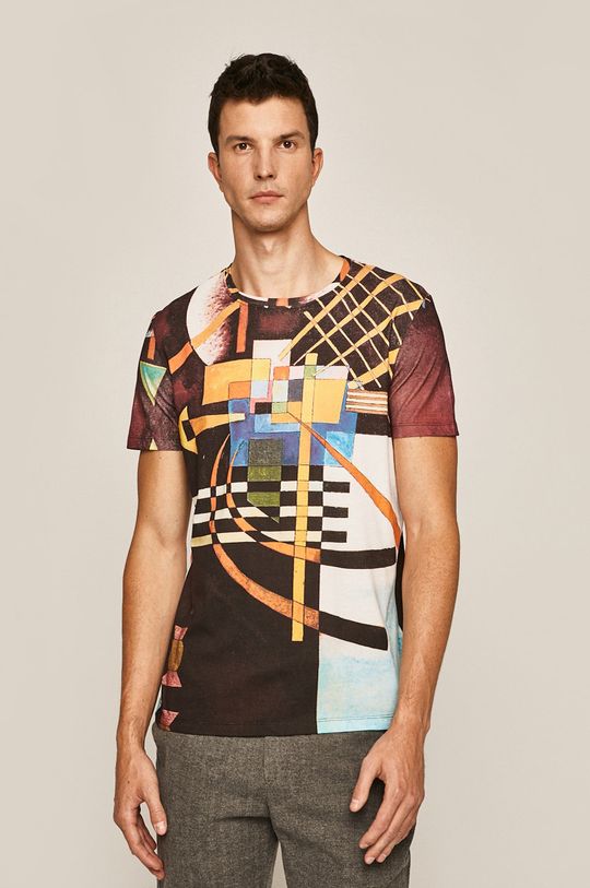 multicolor T-shirt męski by Wassily Kandinsky wzorzysty