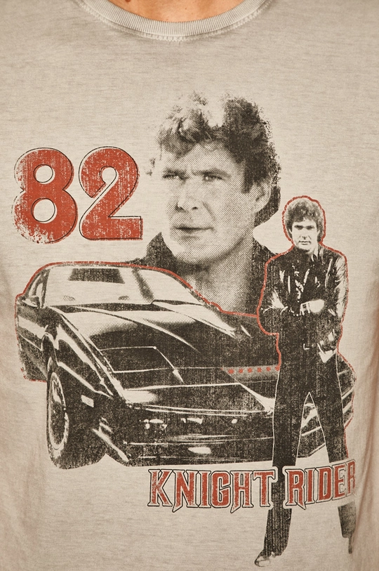 T-shirt męski z nadrukiem Iconic Movies szary Męski