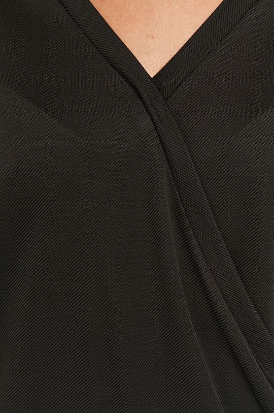 Bluzka damska z zakładanym dekoltem szara Damski