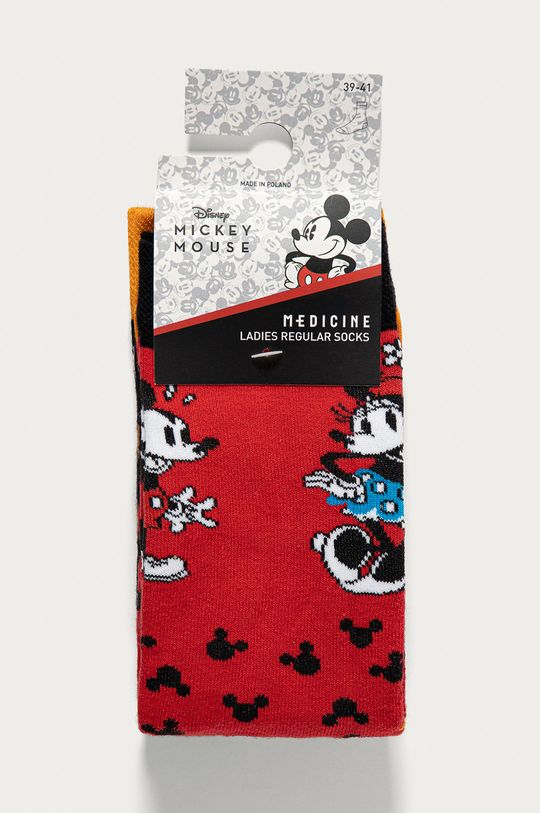 Skarpetki damskie Mickey Mouse (2-PACK) multicolor