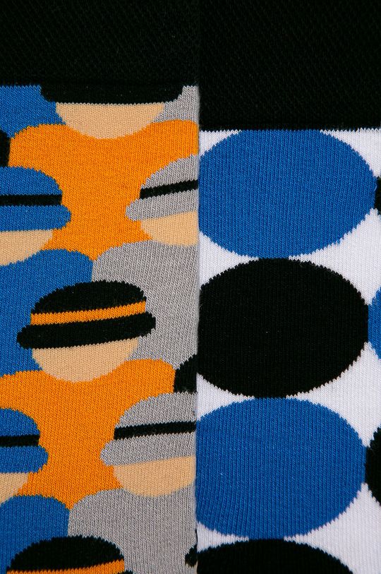 Skarpetki męskie we wzory geometryczne (2-pack) multicolor