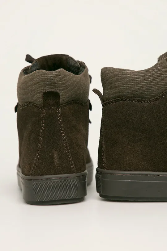 Skórzane buty męskie brązowe Cholewka: Materiał tekstylny, Skóra naturalna, Wnętrze: Materiał tekstylny, Podeszwa: Materiał syntetyczny
