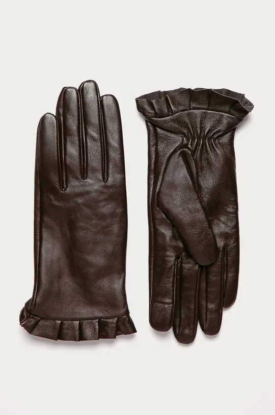 коричневий Medicine - Шкіряні рукавички Basic Жіночий