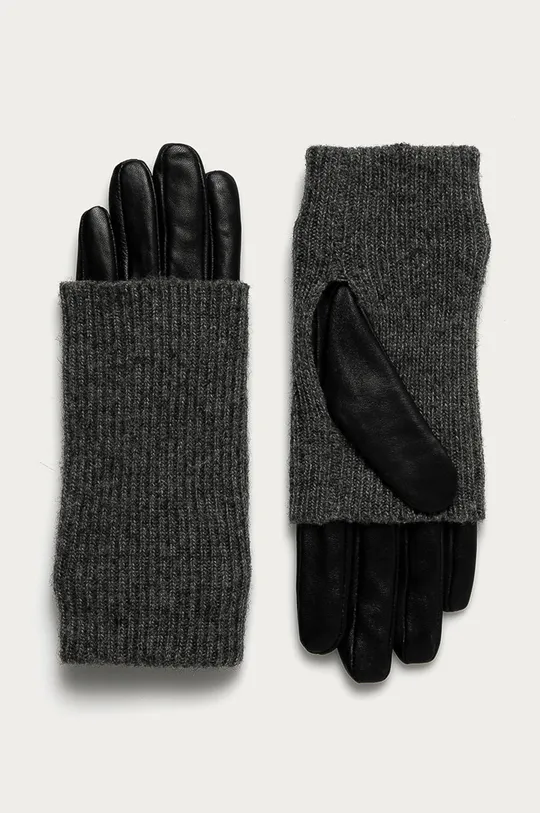 сірий Medicine - Шкіряні рукавички Basic Жіночий